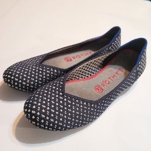 Rothys Maritime Honeycomb Ballet Flats Size 9 Please Read Discription